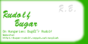 rudolf bugar business card